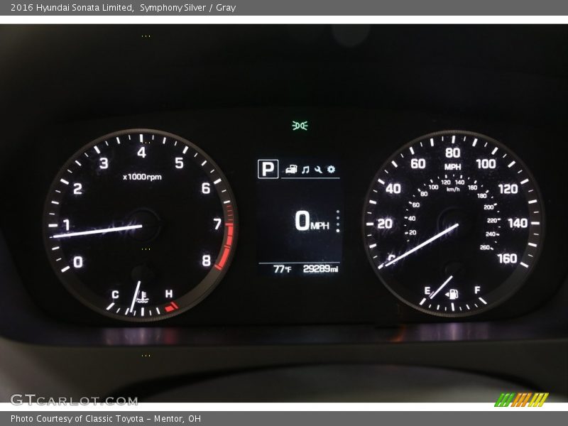 Symphony Silver / Gray 2016 Hyundai Sonata Limited