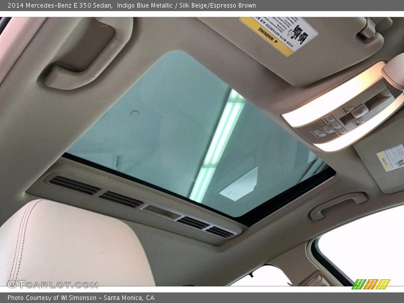 Indigo Blue Metallic / Silk Beige/Espresso Brown 2014 Mercedes-Benz E 350 Sedan