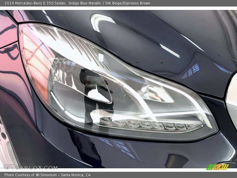 Indigo Blue Metallic / Silk Beige/Espresso Brown 2014 Mercedes-Benz E 350 Sedan