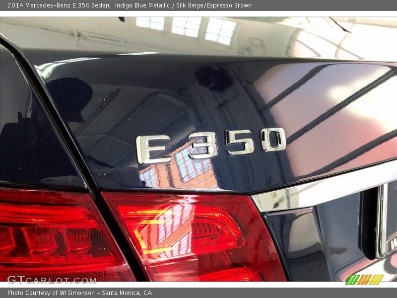 Indigo Blue Metallic / Silk Beige/Espresso Brown 2014 Mercedes-Benz E 350 Sedan