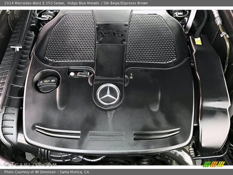 Indigo Blue Metallic / Silk Beige/Espresso Brown 2014 Mercedes-Benz E 350 Sedan