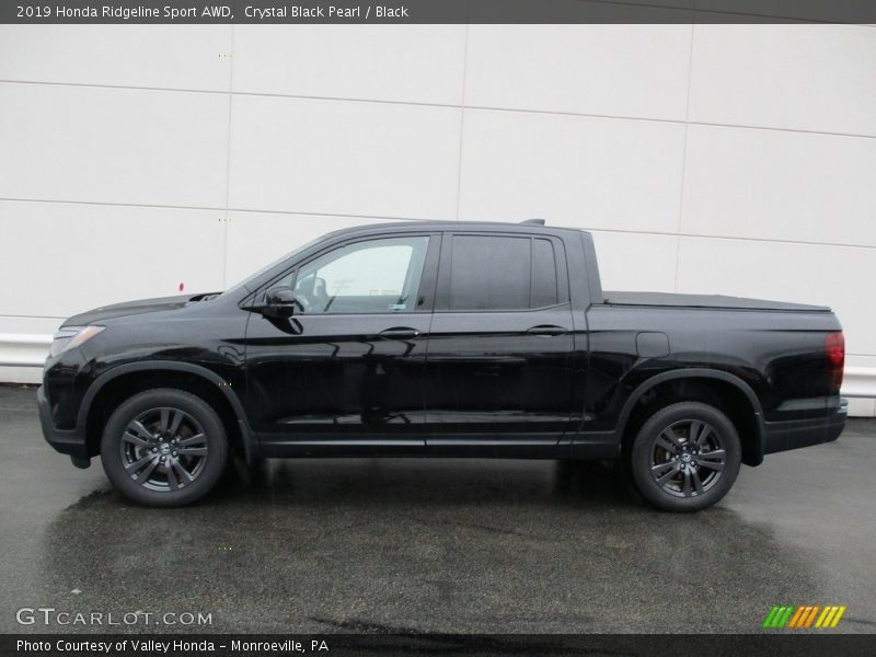 Crystal Black Pearl / Black 2019 Honda Ridgeline Sport AWD