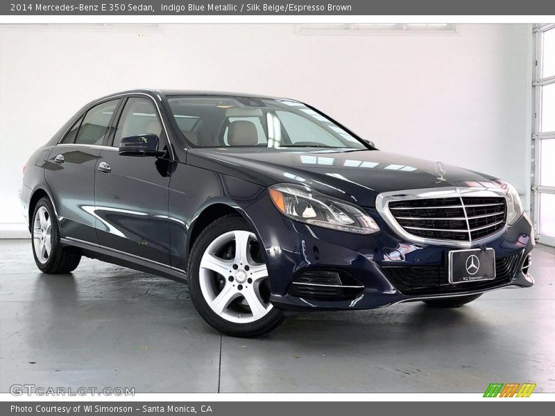 Indigo Blue Metallic / Silk Beige/Espresso Brown 2014 Mercedes-Benz E 350 Sedan