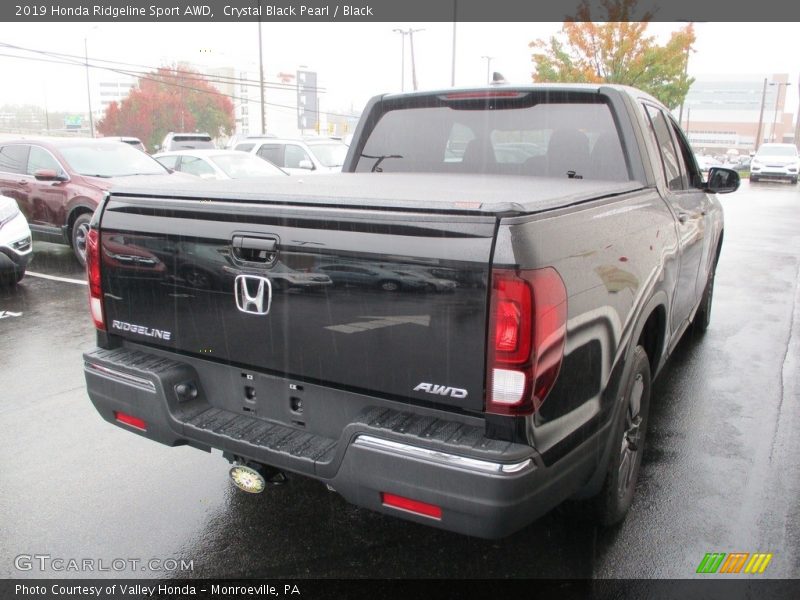 Crystal Black Pearl / Black 2019 Honda Ridgeline Sport AWD