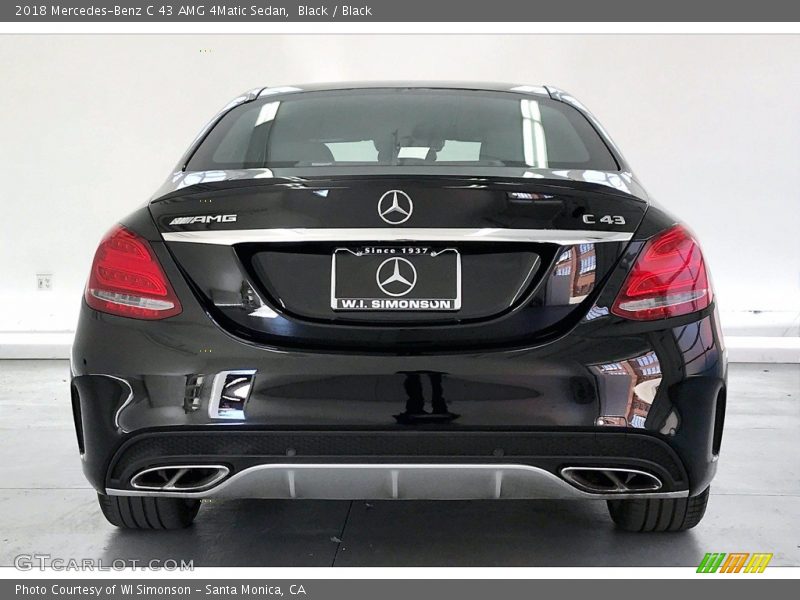 Black / Black 2018 Mercedes-Benz C 43 AMG 4Matic Sedan