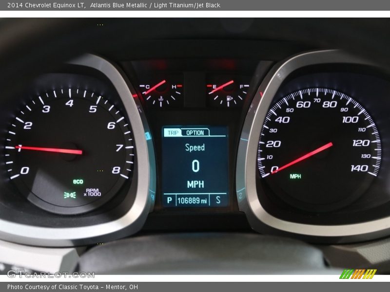 Atlantis Blue Metallic / Light Titanium/Jet Black 2014 Chevrolet Equinox LT