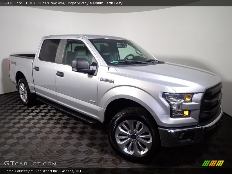 Ingot Silver / Medium Earth Gray 2016 Ford F150 XL SuperCrew 4x4
