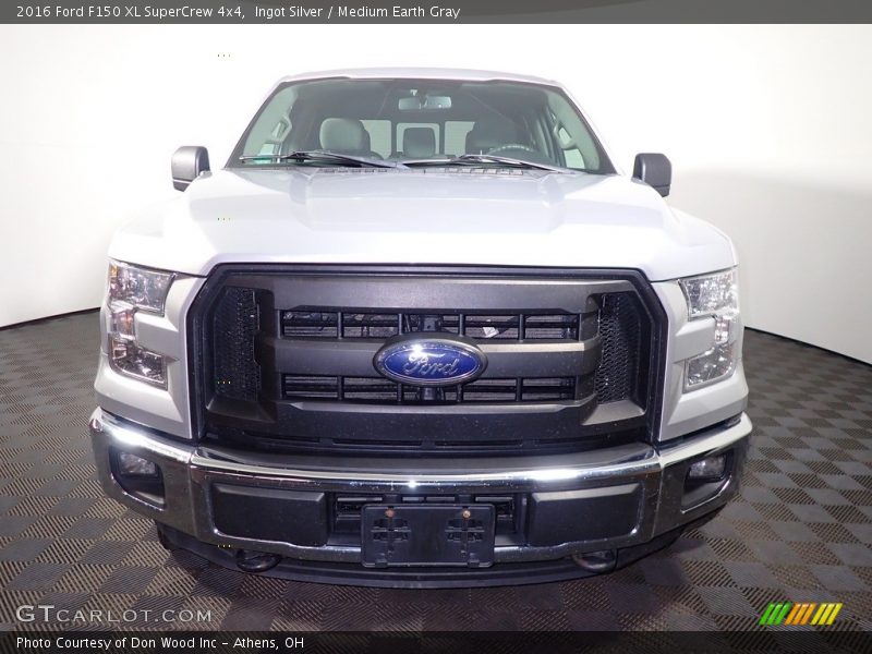 Ingot Silver / Medium Earth Gray 2016 Ford F150 XL SuperCrew 4x4