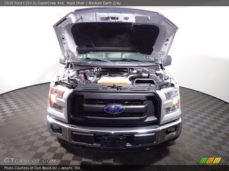 Ingot Silver / Medium Earth Gray 2016 Ford F150 XL SuperCrew 4x4