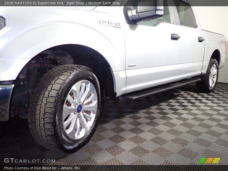 Ingot Silver / Medium Earth Gray 2016 Ford F150 XL SuperCrew 4x4