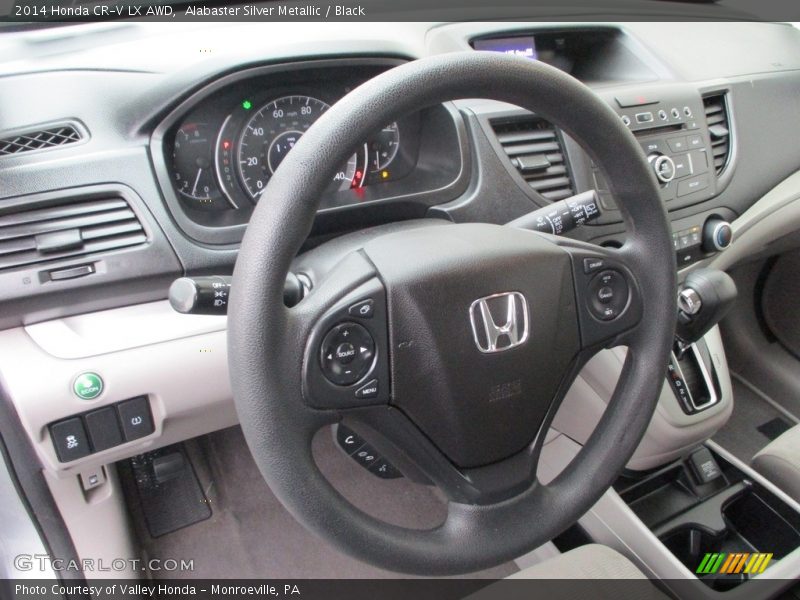 Alabaster Silver Metallic / Black 2014 Honda CR-V LX AWD