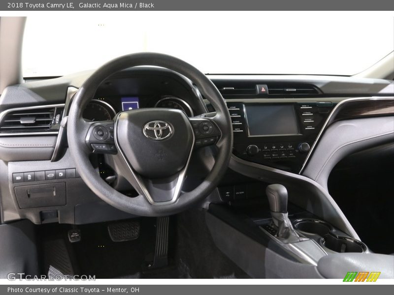 Galactic Aqua Mica / Black 2018 Toyota Camry LE