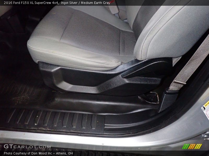 Ingot Silver / Medium Earth Gray 2016 Ford F150 XL SuperCrew 4x4