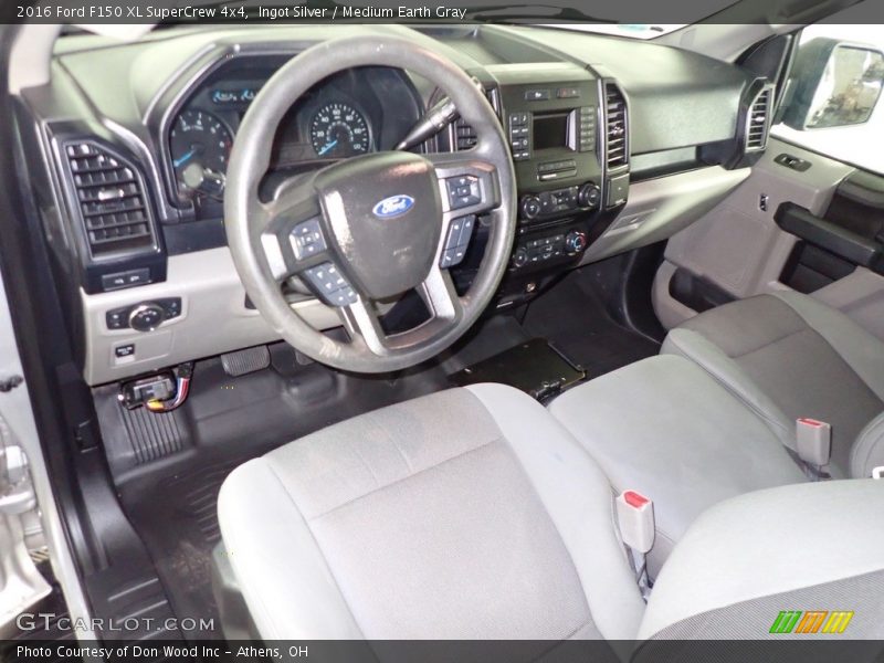  2016 F150 XL SuperCrew 4x4 Medium Earth Gray Interior
