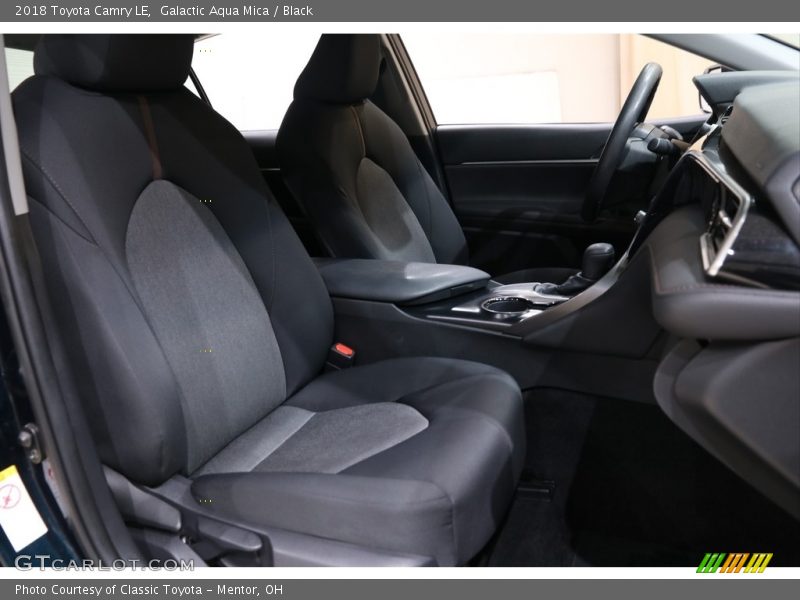 Galactic Aqua Mica / Black 2018 Toyota Camry LE