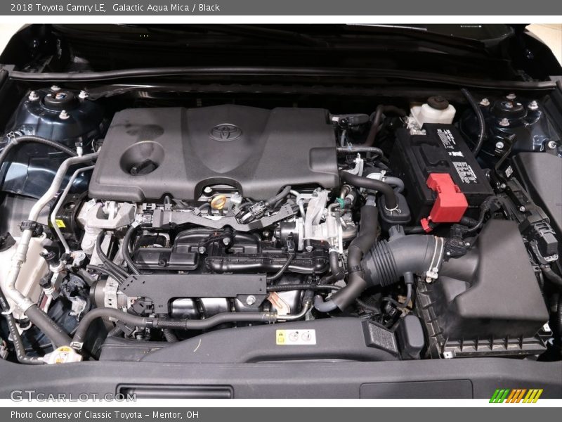 Galactic Aqua Mica / Black 2018 Toyota Camry LE