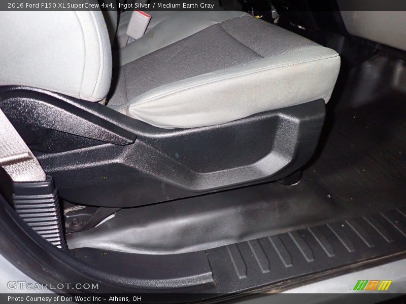 Ingot Silver / Medium Earth Gray 2016 Ford F150 XL SuperCrew 4x4