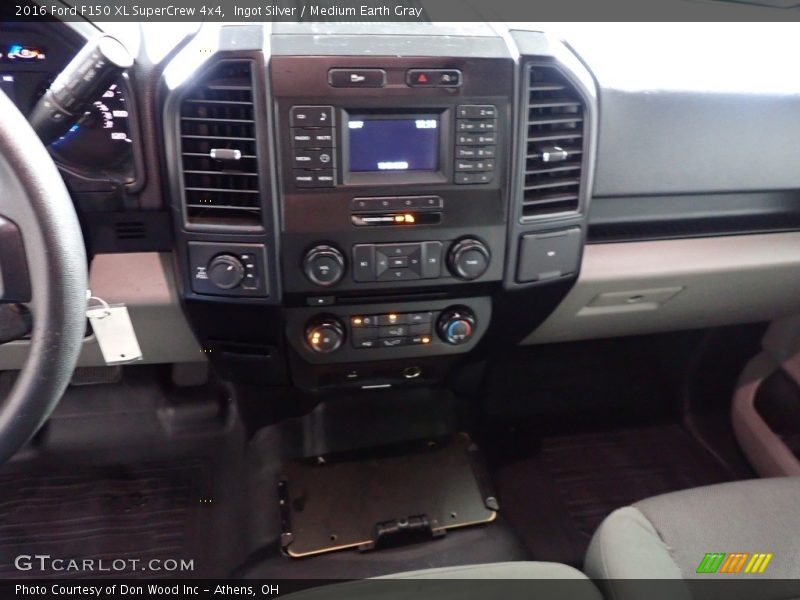 Ingot Silver / Medium Earth Gray 2016 Ford F150 XL SuperCrew 4x4