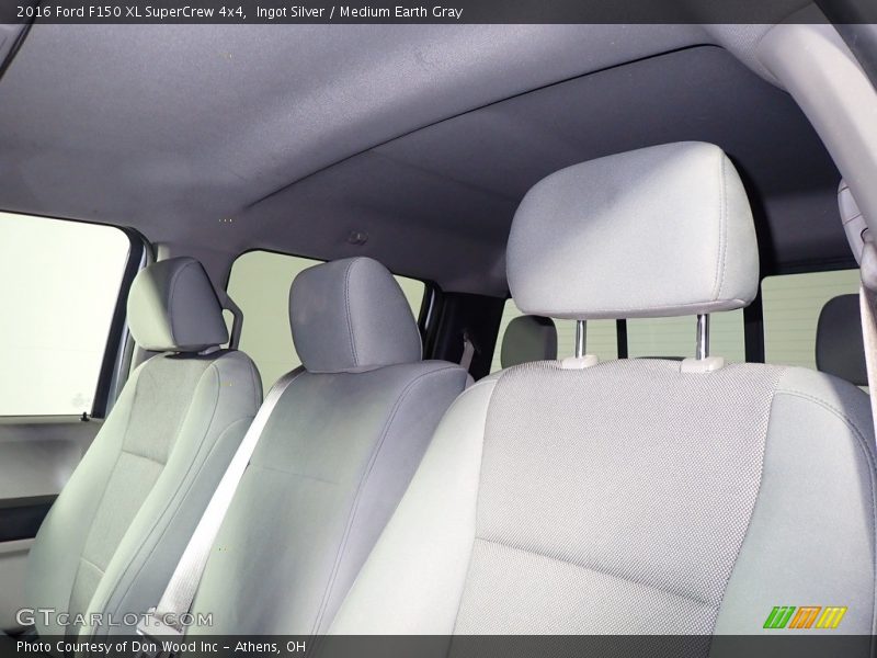 Ingot Silver / Medium Earth Gray 2016 Ford F150 XL SuperCrew 4x4