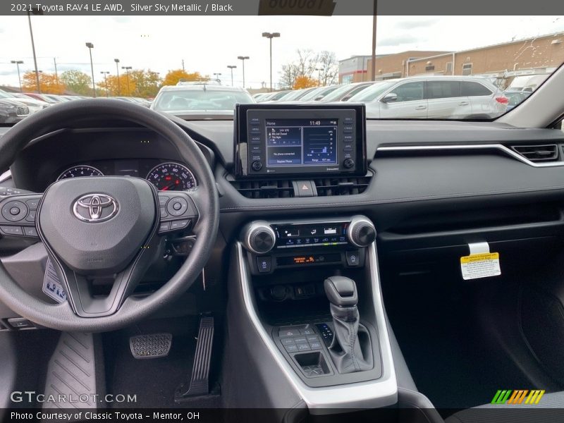 Silver Sky Metallic / Black 2021 Toyota RAV4 LE AWD