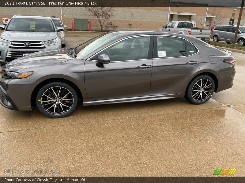 Predawn Gray Mica / Black 2021 Toyota Camry SE