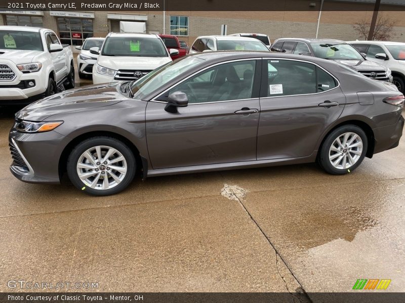 Predawn Gray Mica / Black 2021 Toyota Camry LE