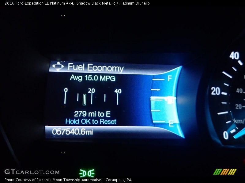 Shadow Black Metallic / Platinum Brunello 2016 Ford Expedition EL Platinum 4x4