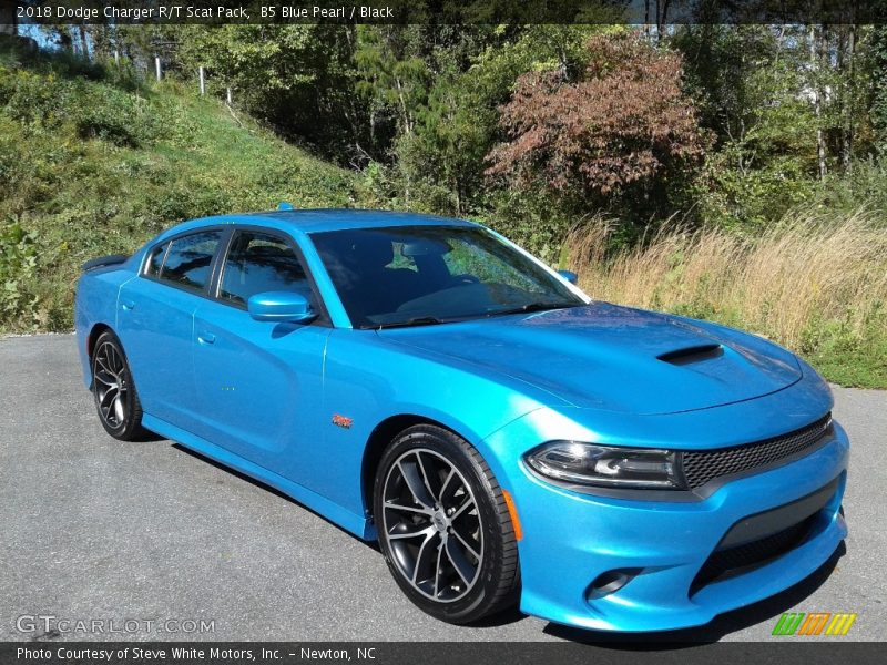 B5 Blue Pearl / Black 2018 Dodge Charger R/T Scat Pack