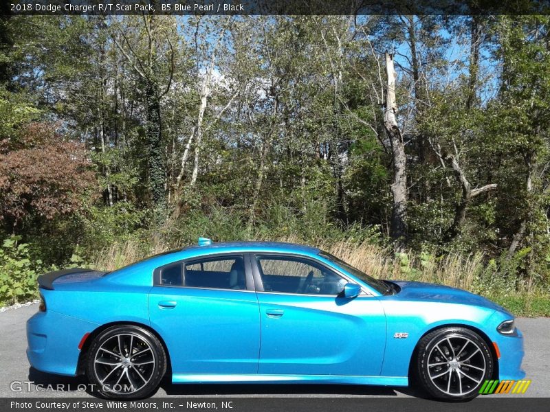 B5 Blue Pearl / Black 2018 Dodge Charger R/T Scat Pack