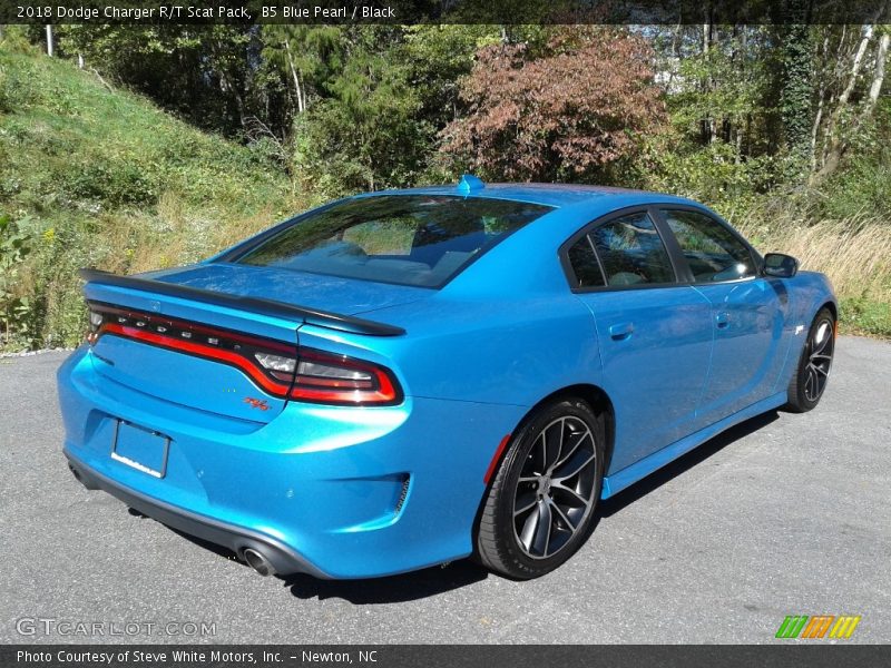 B5 Blue Pearl / Black 2018 Dodge Charger R/T Scat Pack