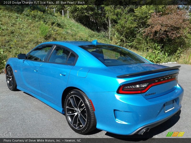 B5 Blue Pearl / Black 2018 Dodge Charger R/T Scat Pack