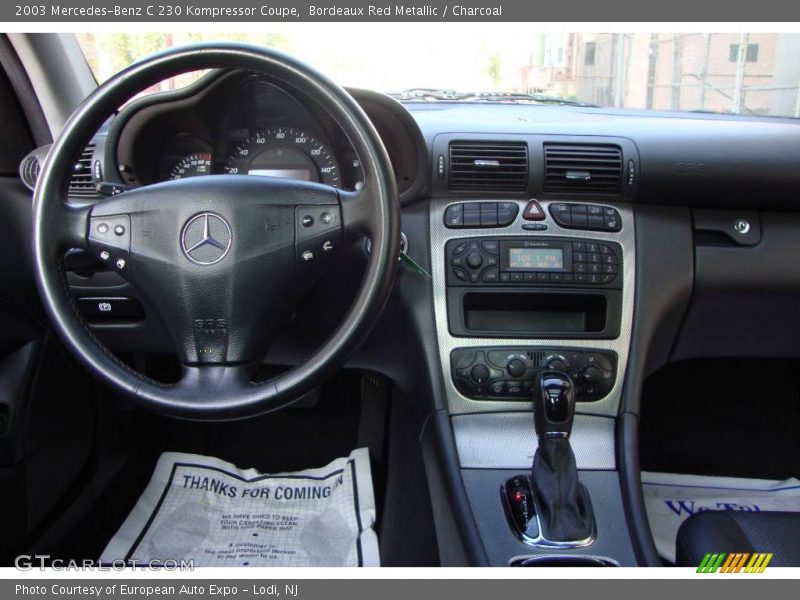 Bordeaux Red Metallic / Charcoal 2003 Mercedes-Benz C 230 Kompressor Coupe