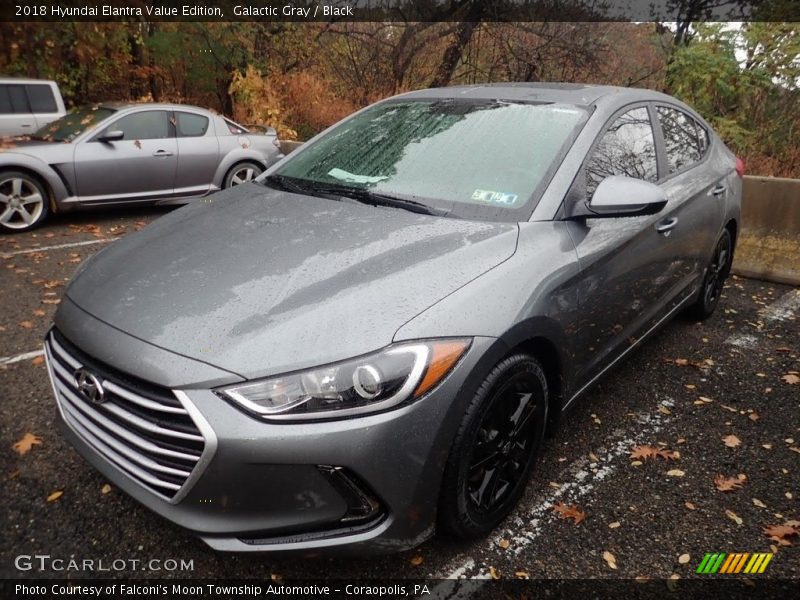 Galactic Gray / Black 2018 Hyundai Elantra Value Edition