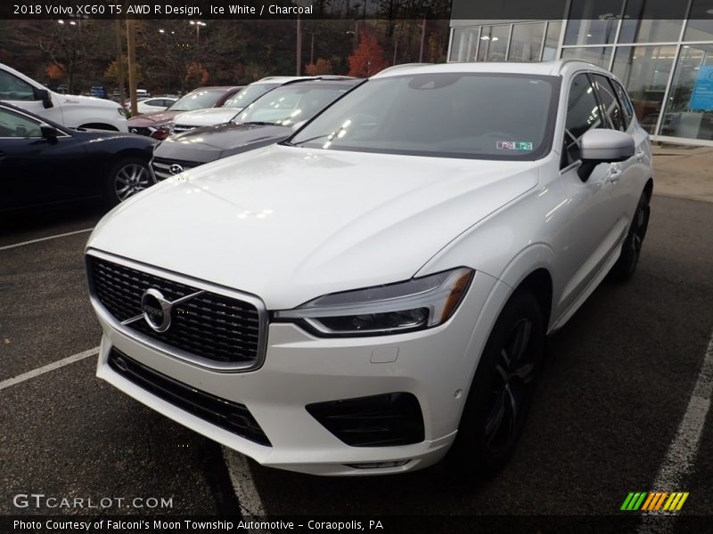 Ice White / Charcoal 2018 Volvo XC60 T5 AWD R Design