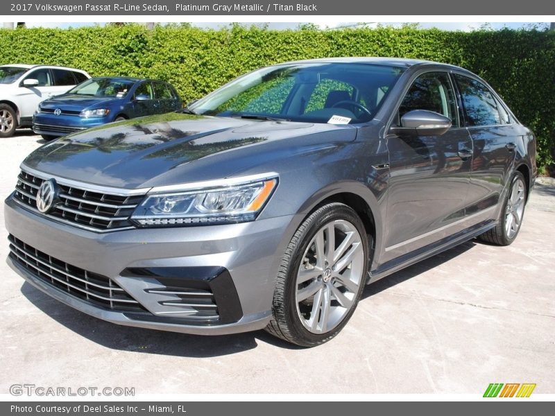 Platinum Gray Metallic / Titan Black 2017 Volkswagen Passat R-Line Sedan