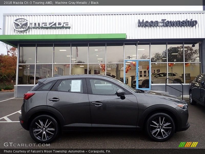 Machine Gray Metallic / Black 2018 Mazda CX-3 Touring AWD