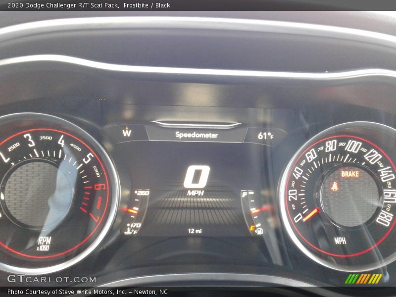 Frostbite / Black 2020 Dodge Challenger R/T Scat Pack