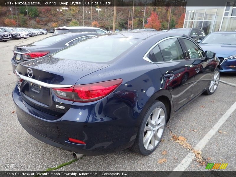 Deep Crystal Blue Mica / Black 2017 Mazda Mazda6 Touring