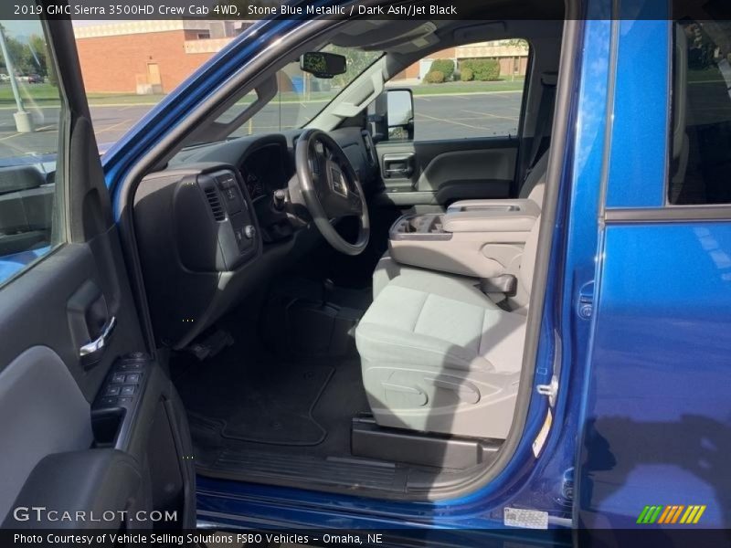 Stone Blue Metallic / Dark Ash/Jet Black 2019 GMC Sierra 3500HD Crew Cab 4WD
