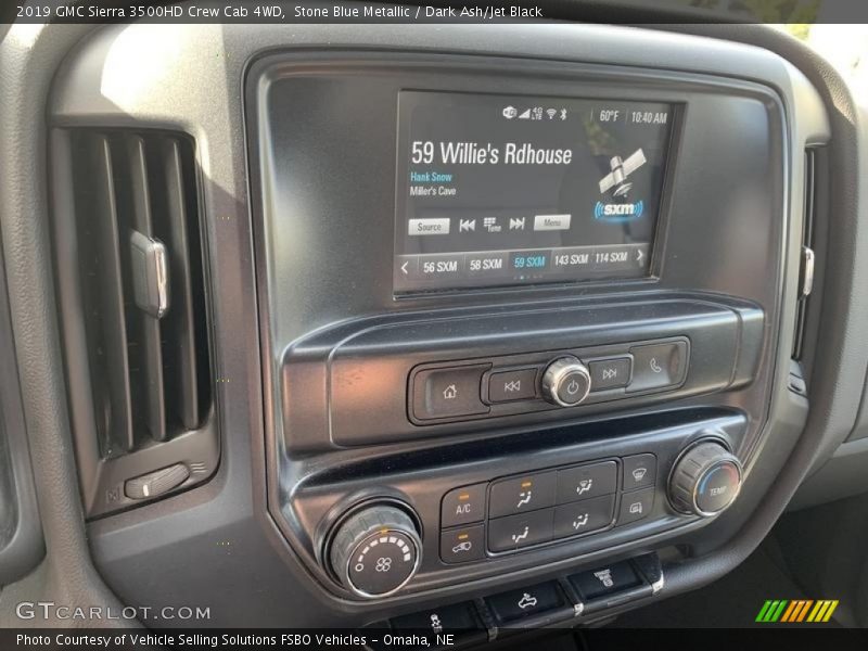 Stone Blue Metallic / Dark Ash/Jet Black 2019 GMC Sierra 3500HD Crew Cab 4WD