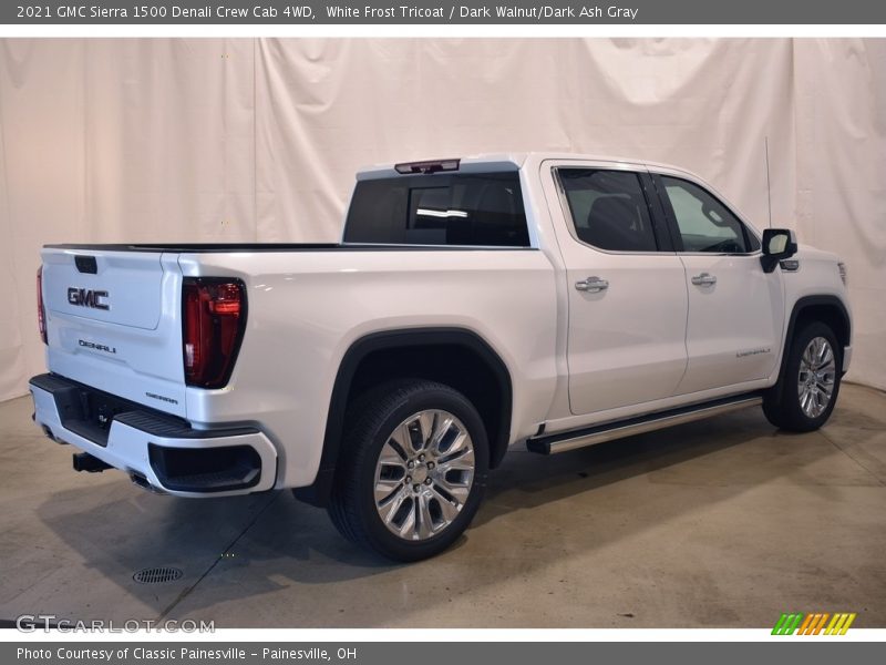 White Frost Tricoat / Dark Walnut/Dark Ash Gray 2021 GMC Sierra 1500 Denali Crew Cab 4WD