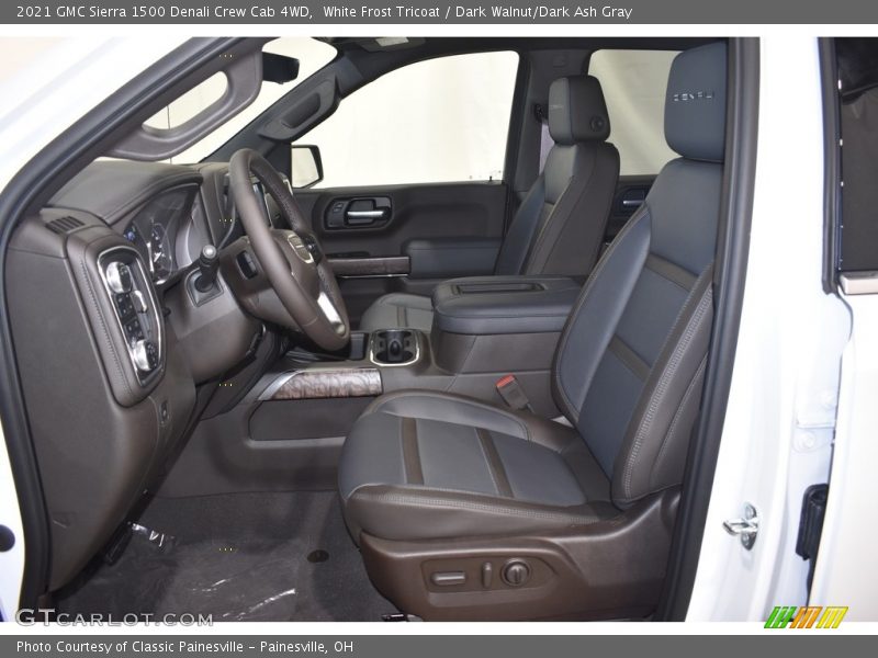 White Frost Tricoat / Dark Walnut/Dark Ash Gray 2021 GMC Sierra 1500 Denali Crew Cab 4WD