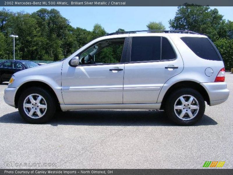 Brilliant Silver Metallic / Charcoal 2002 Mercedes-Benz ML 500 4Matic