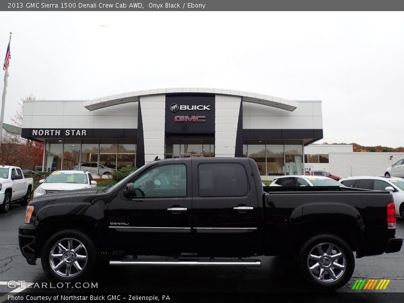 Onyx Black / Ebony 2013 GMC Sierra 1500 Denali Crew Cab AWD