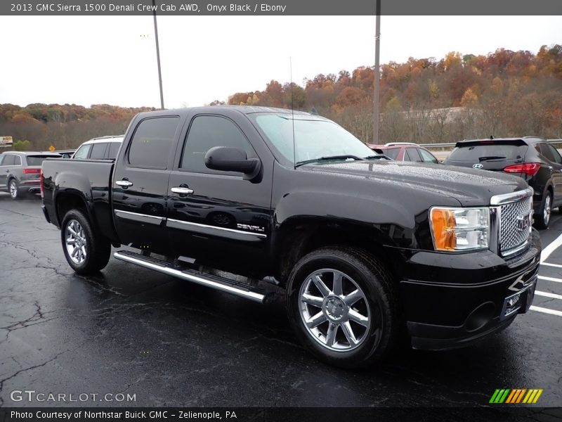 Onyx Black / Ebony 2013 GMC Sierra 1500 Denali Crew Cab AWD