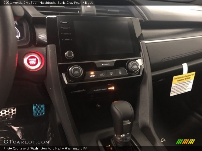 Sonic Gray Pearl / Black 2021 Honda Civic Sport Hatchback