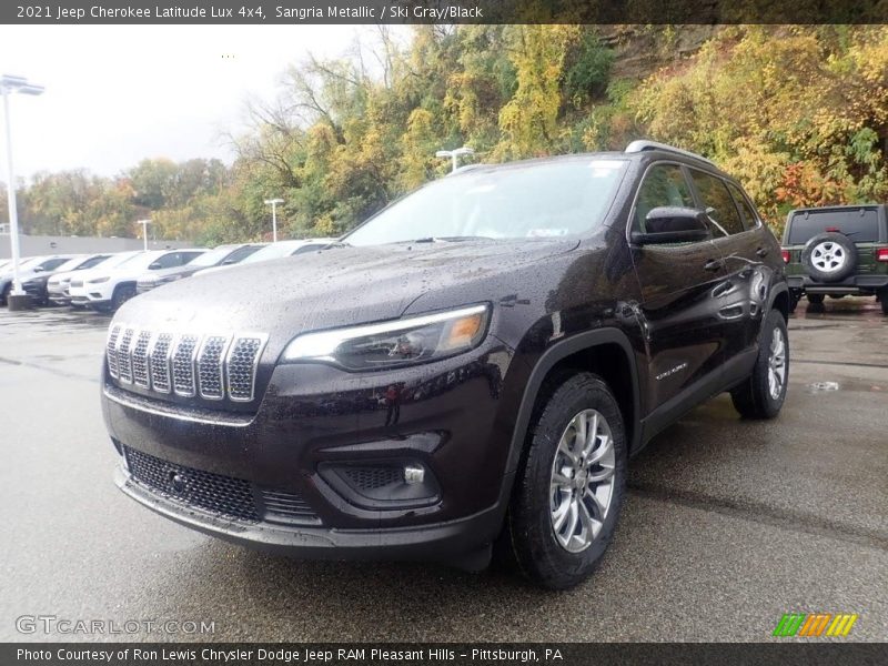 Sangria Metallic / Ski Gray/Black 2021 Jeep Cherokee Latitude Lux 4x4
