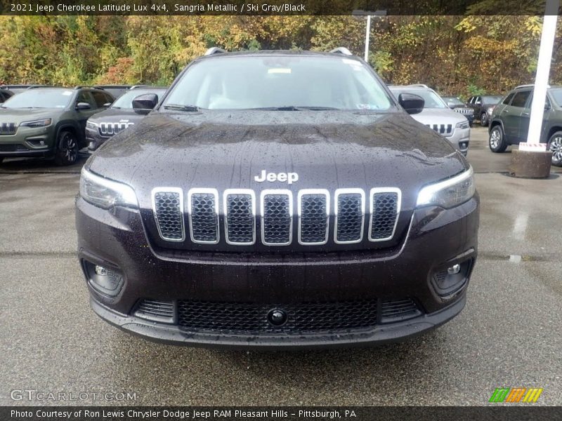 Sangria Metallic / Ski Gray/Black 2021 Jeep Cherokee Latitude Lux 4x4