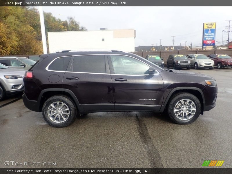 Sangria Metallic / Ski Gray/Black 2021 Jeep Cherokee Latitude Lux 4x4