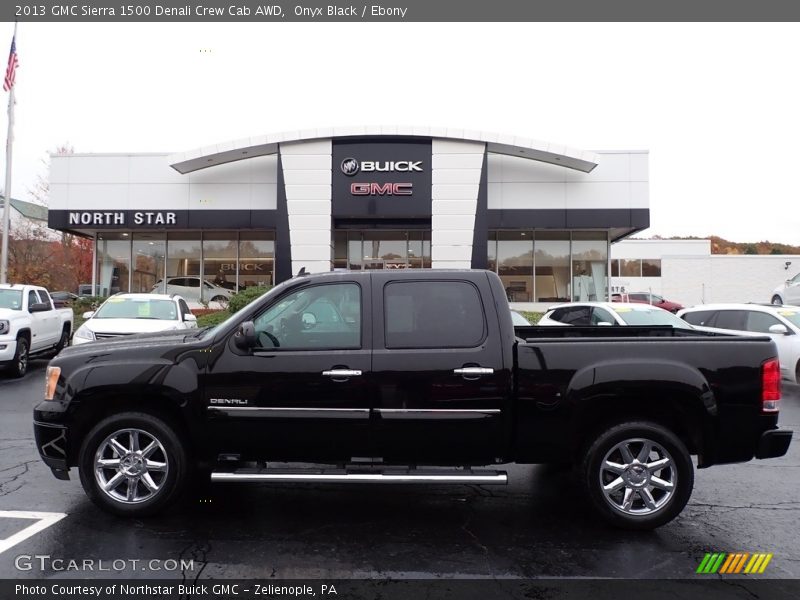 Onyx Black / Ebony 2013 GMC Sierra 1500 Denali Crew Cab AWD